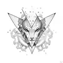 Lavender, gemini symbol, semicolon tattoo design idea