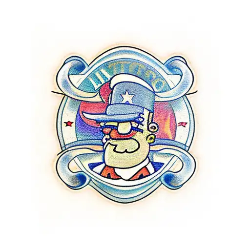 Los simpsons tattoo design idea