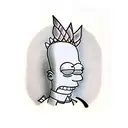 Bart simpsons tattoo design idea