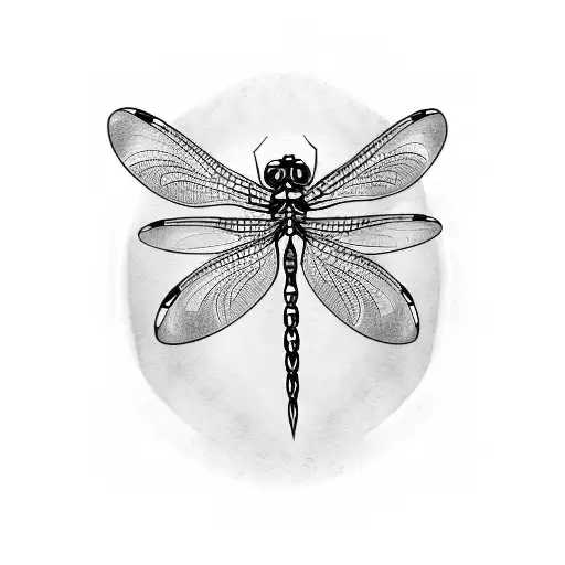 Dragonfly tattoo design idea