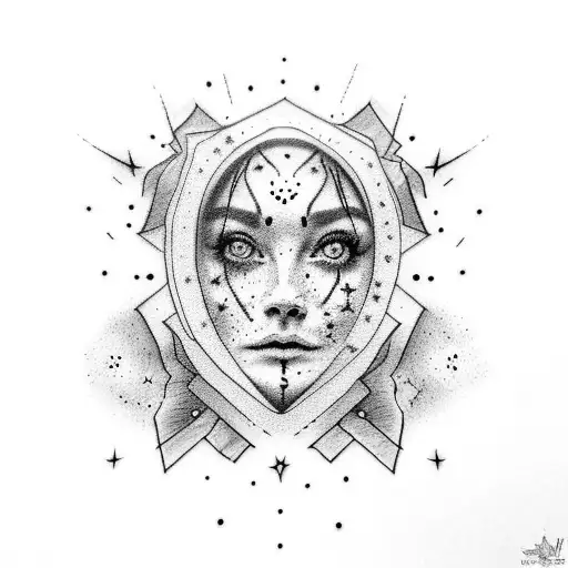 You drew stars around my scars But now I'm bleedin' tattoo design idea