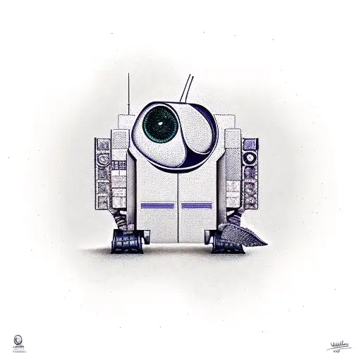 WALL-E plant tattoo design idea