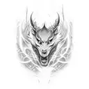 fire hot ice cold tattoo design idea