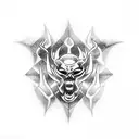 fire hot ice cold tattoo design idea