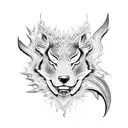 fire hot ice cold tattoo design idea