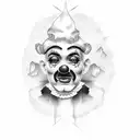 cholo clown tattoo design idea