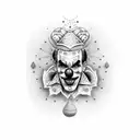 cholo clown tattoo design idea