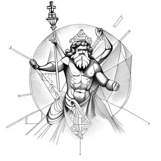 Greek mythology Atlas tattoo design idea