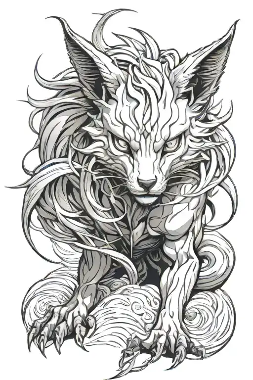 kurama tattoo design idea