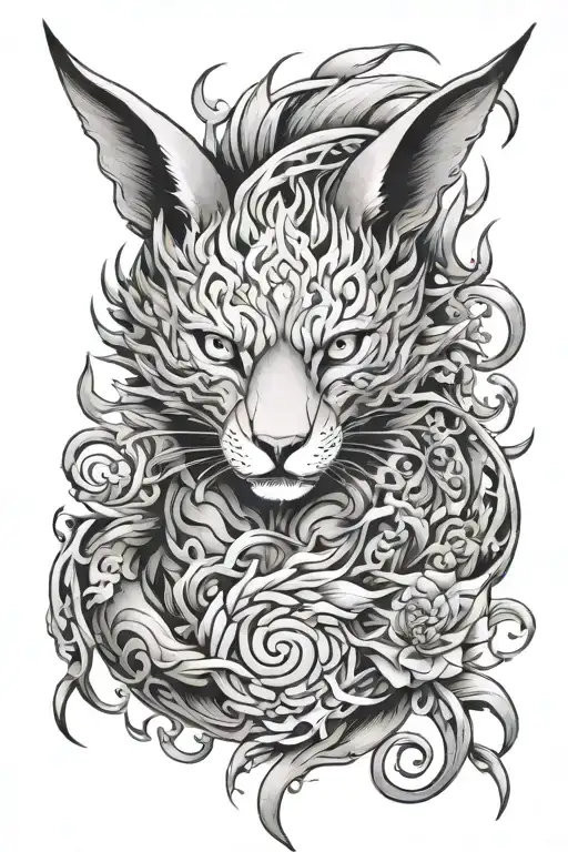 kurama mode all tattoo design idea