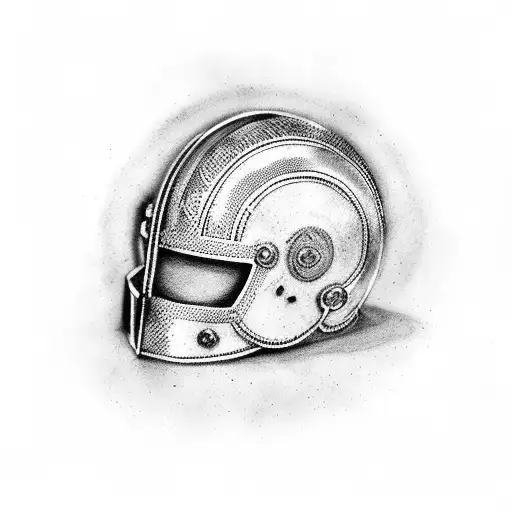 spartan helmet tattoo design idea