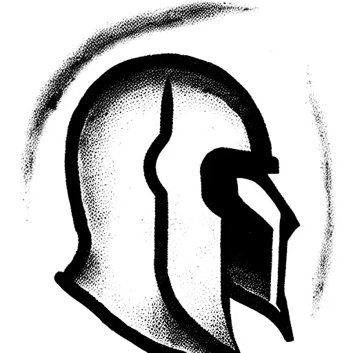 spartan helmet tattoo design idea