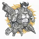 serious Sam   tattoo design idea