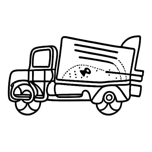 Cat mic guitar truck  tattoo design idea