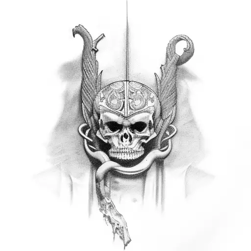 judgement tattoo design idea