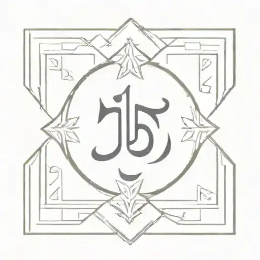 A minimalist tattoo of the Hindu symbol for discipline, representing the client's dedication to their sport tattoo design idea