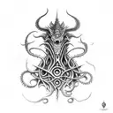 god dagon, lovecraft tattoo design idea