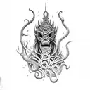 god dagon, lovecraft tattoo design idea