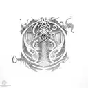god dagon, lovecraft tattoo design idea