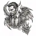 Lucifer Morningstar Scarlett tattoo design idea
