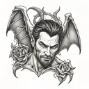 Lucifer Morningstar Scarlett tattoo design idea