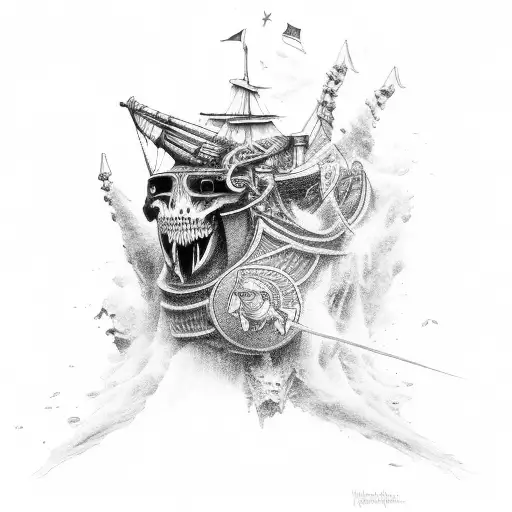 Valhalla burn the ships tattoo design idea
