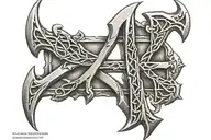Create a protection Bind-Rune out of metal tattoo design tattoo design idea