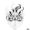 555 semicolon  tattoo design idea