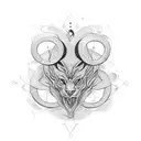 555 semicolon  tattoo design idea