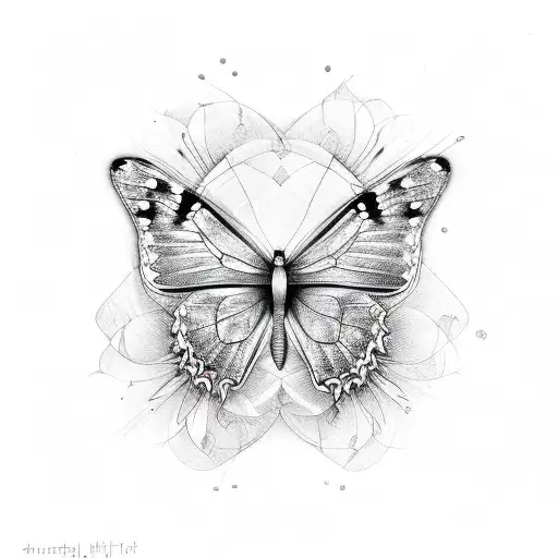 Butterfly 111  tattoo design idea