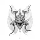 Dragon Zombie tattoo design idea