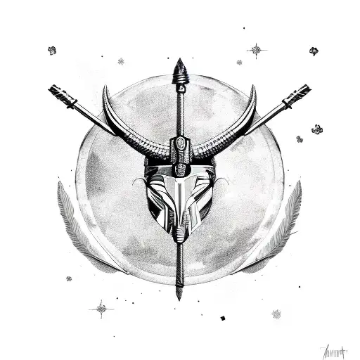 Sagittarius, mythology, pieces tattoo design idea