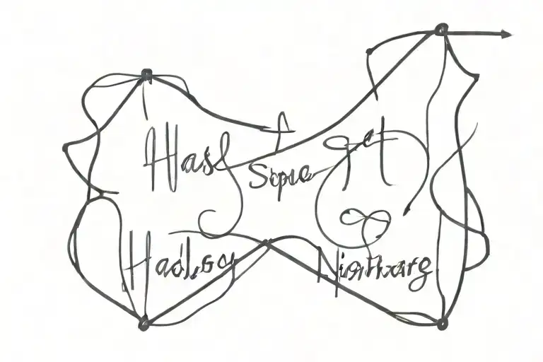 Halsey's song Nightmare lyrics tattoo design idea