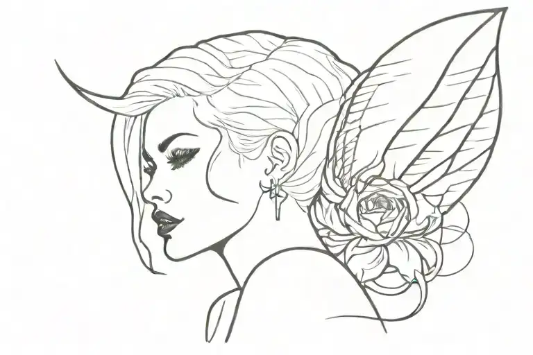 Halsey's song Nightmare  tattoo design idea