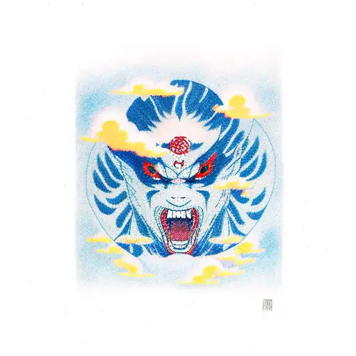 akatsuki Cloud with Itachi eyes tattoo design idea