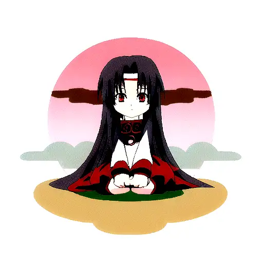 akatsuki Cloud with Itachi eyes tattoo design idea