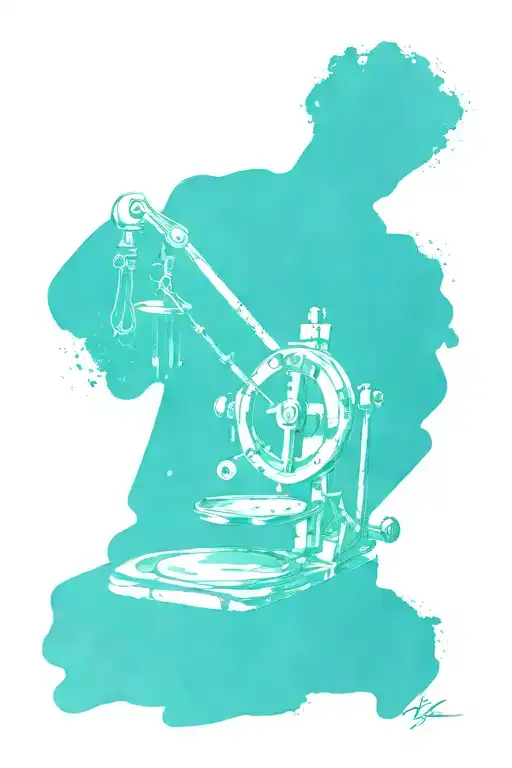 pendulum operator manipulating tattoo design idea