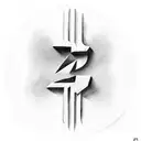 number 4 roman numeral tattoo design idea