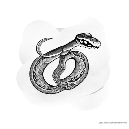 snake with poker chips  tattoo design idea