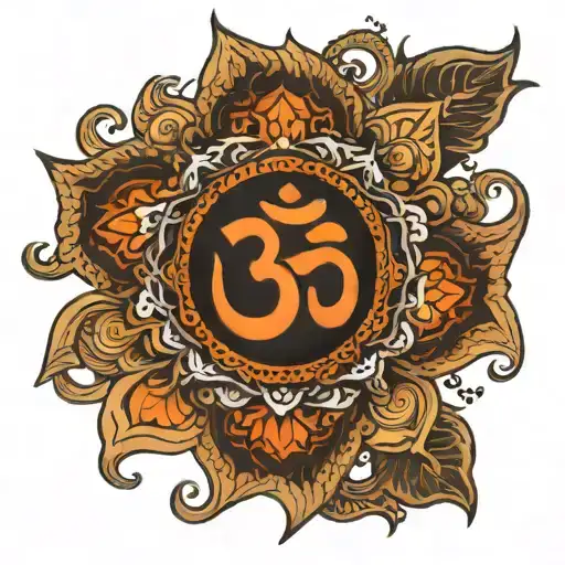 Place the Om symbol at the center of the mandala to signify Omnism and its roots in Hinduism and Buddhism. Cross  Integr tattoo design idea