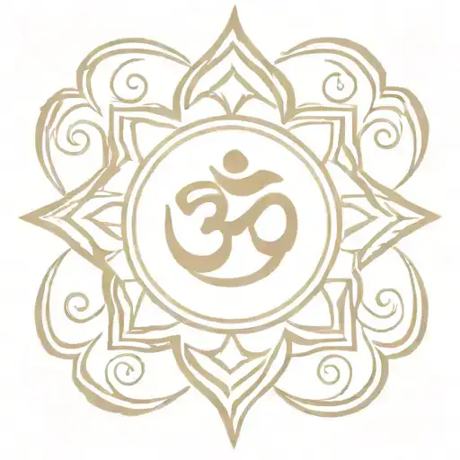 Place the Om symbol at the center of the mandala to signify Omnism and its roots in Hinduism and Buddhism. Cross  Integr tattoo design idea