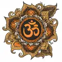 Place the Om symbol at the center of the mandala to signify Omnism and its roots in Hinduism and Buddhism. Cross  Integr tattoo design idea