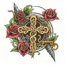 Medical Caduceus interwoven tattoo design idea