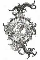 aquarius, taurus, gemini, Sagittarius tattoo design idea