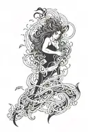 aquarius, taurus, gemini, Sagittarius tattoo design idea