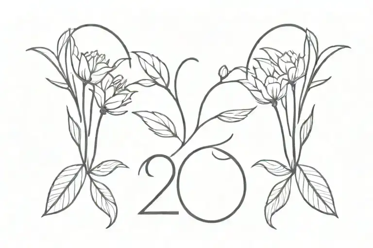 Minimalist Tattoo with two dates. One is my nephew's birthdate - 12.09.2022 and the other one my father's death date - 1 tattoo design idea