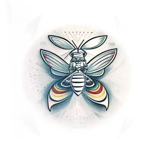  moth and dagger. the dagger going through the moth in a symmetrical manner tattoo design idea