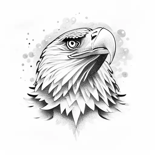 eagle fighting snake tattoo design idea