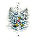 eagle fighting snake tattoo design idea