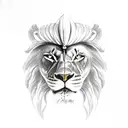 Sikh warrior fighting a lion  tattoo design idea